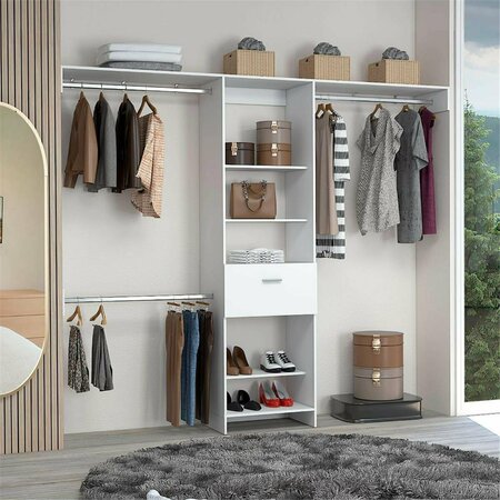 DECORACION Brisk Closet System, White DE3490692